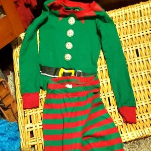 Kids elf pajamas